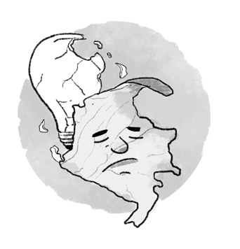 Ilustración de Colombia sin ideas