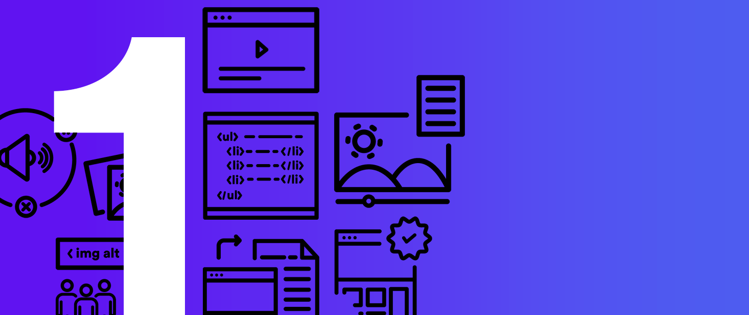 Composición de iconos sobre accesibilidad